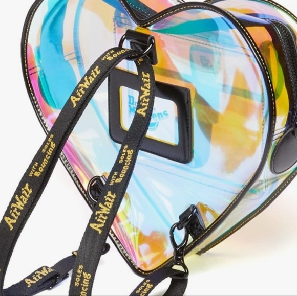 Dr Martens Transparent Heart-Shaped Backpack Crossbody Bag - Picture 3 of 16